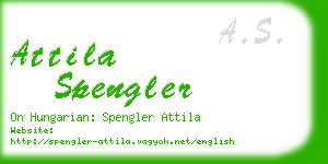attila spengler business card